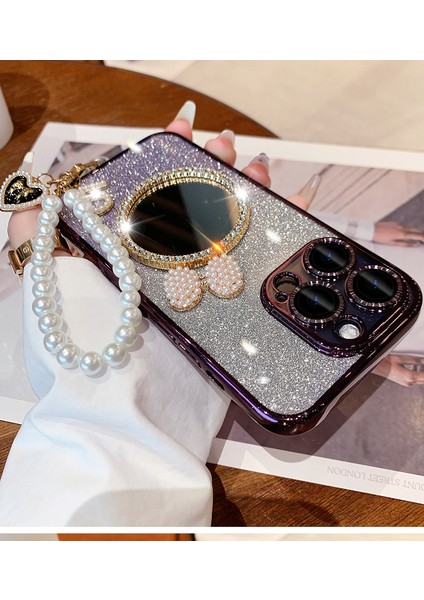 iPhone Xs Max Aynalı Simli Bling Telefon Kılıfı (Yurt Dışından)
