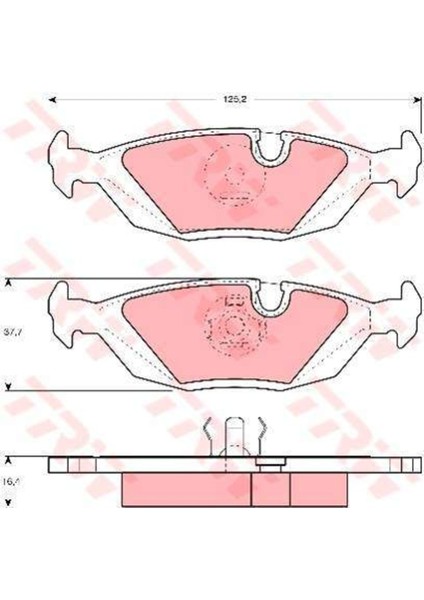 GDB299 Arka Fren Balatası Bmw E30 E28 E24
