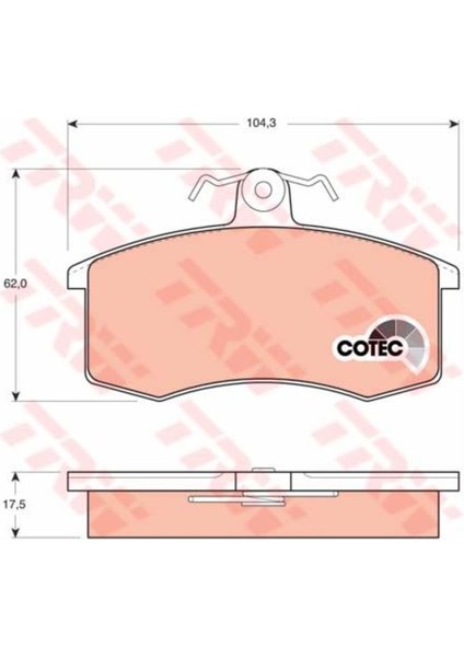 GDB469 GDB469 Fren Balatası Ön Samara