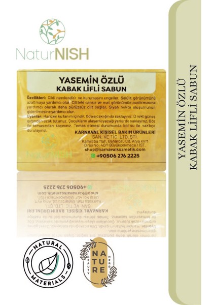 Doğal Kabak Lifli Yasemin Özlü Sabun fiyatları