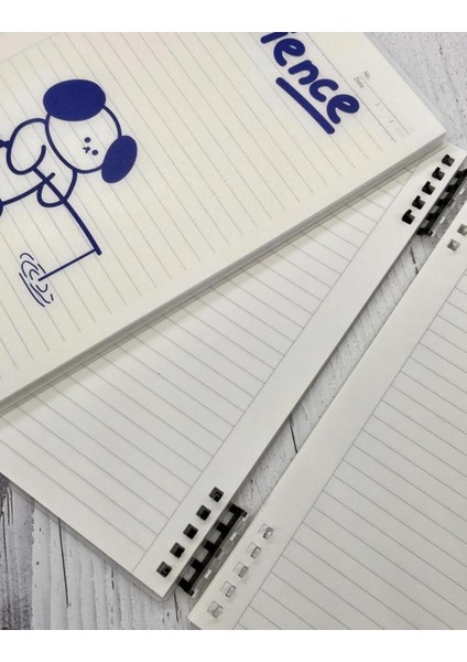 Sevimli Patience Desenli Spiralli Binder B5 Defter Scrapbook