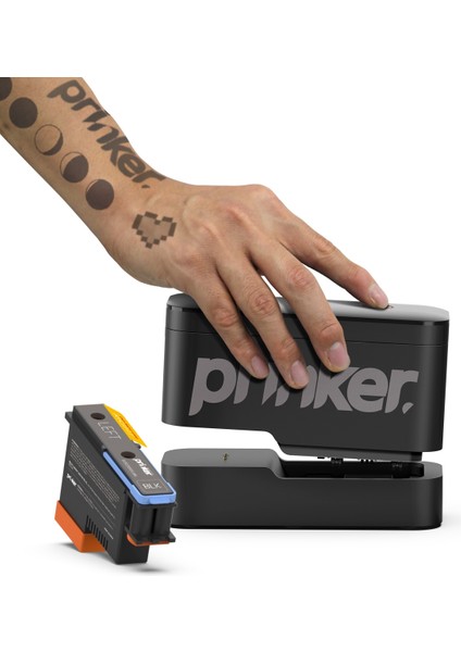 Airbrush Tattoo Yedek Kartuş Prinker S Black Tekli Siyah Kartuş