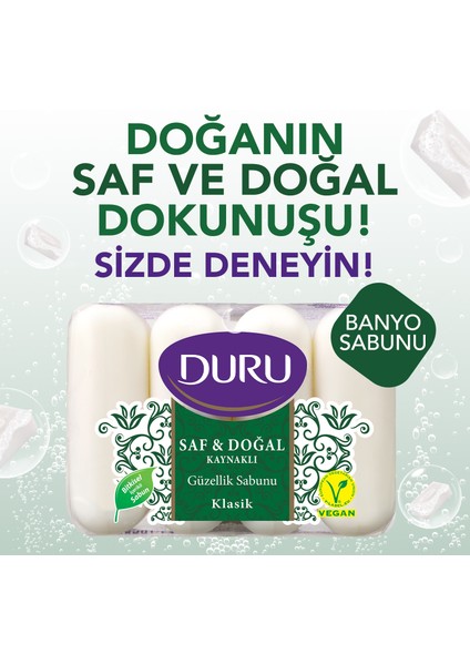 Saf & Doğal Klasik 16 Adet Güzellik Sabunu 4x280gr