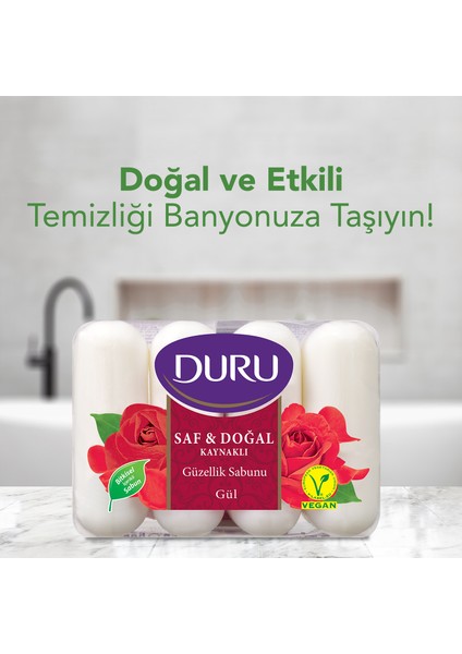 Saf & Doğal Kaynaklı Gül 16 Adet Güzellik Sabunu 4x280gr modelleri