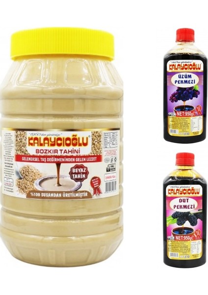 Beyaz Bozkır Tahin 1900 gr + Dut Pekmezi 950 gr + Üzüm Pekmezi 950 gr fiyatları