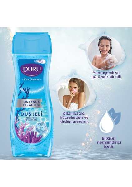 Fresh Sensations Okyanus Ferahlığı Duş Jeli 3x450ml