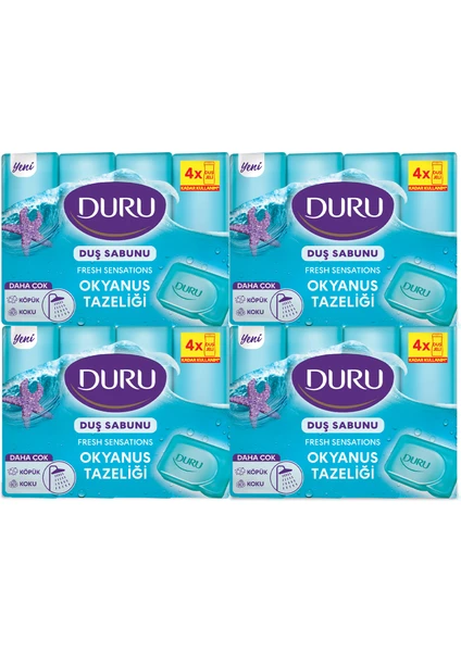 Fresh Sensations Okyanus Tazeliği 16 Adet Duş Sabunu 4x600gr