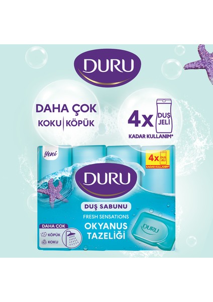 Fresh Sensations Okyanus Tazeliği 16 Adet Duş Sabunu 4x600gr