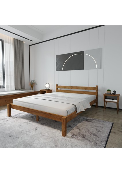 Letto Model Ceviz Renk Çam Ahşap Karyola fiyatları