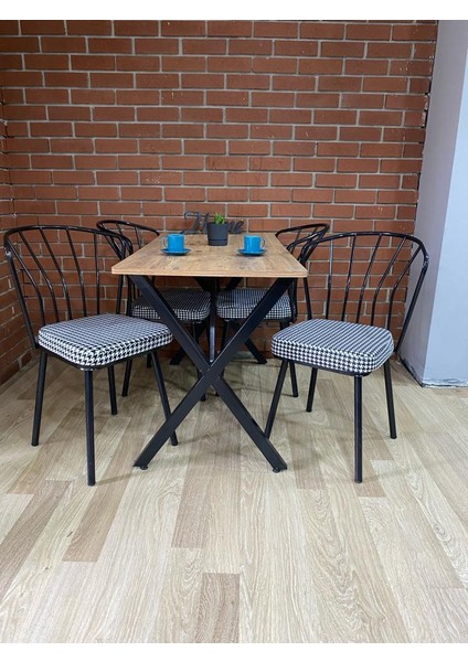 Bambeds Mobilya Masa Takımı, Yemek Masası, Mutfak Masası, Balkon Masası - 60X120