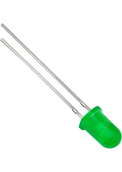 LED 5mm Yeşil Mercekli