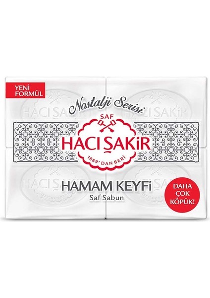 Hacı Şakir Sabun 800GR Hamam Keyfi (Nostalji Serisi) (3 Lü Set)