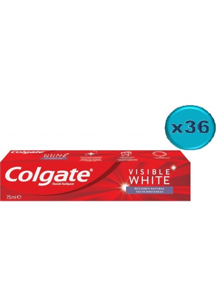 Diş Macunu 75ML Visible White/görünür Beyazlık (36 Lı Set)