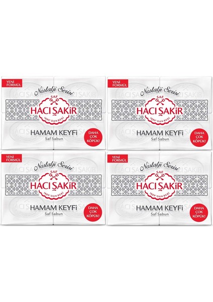 Hacı Şakir Sabun 800GR Hamam Keyfi (Nostalji Serisi) (4 Lü Set)