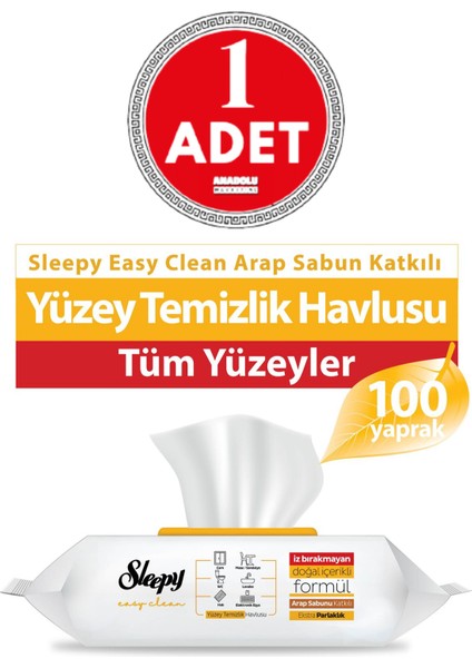 Easy Clean Yüzey Temizlik Havlusu 100'lü