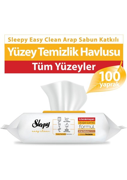Easy Clean Yüzey Temizlik Havlusu 100'lü