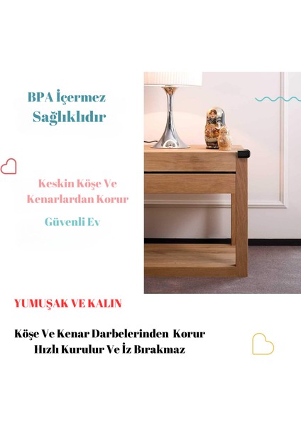 8 Adet Köşe Koruyucu Yastık Saf Kauçuk Masa Sehpa Kenar Köşe Koruyucu Çocuk Bebek Emniyet Koruma fırsatları
