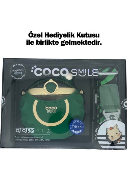 Cocosmile 630ML Silikon Uzay Tema Kılıflı Pipetli Askılı Tritan Çocuk Matarası modelleri