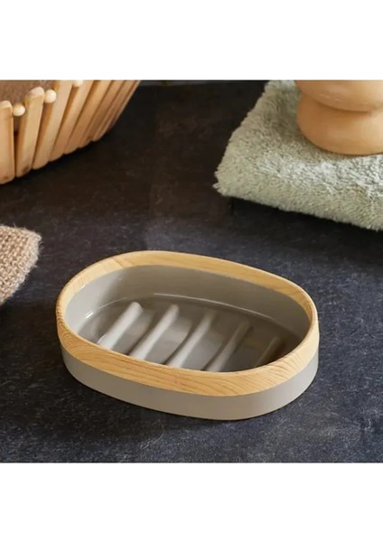 Limpia Bambu Desenli Beyaz 5'li Banyo Seti Çöp Kovası, Sıvı Sabunluk, Diş Fırçalık indirimleri