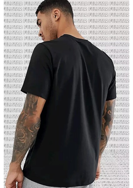 Dri Fit Training Cotton Tee Short Sleeve Baskılı Siyah Tişört