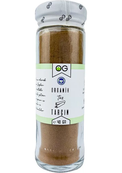 Organik Toz Tarçın 40 gr