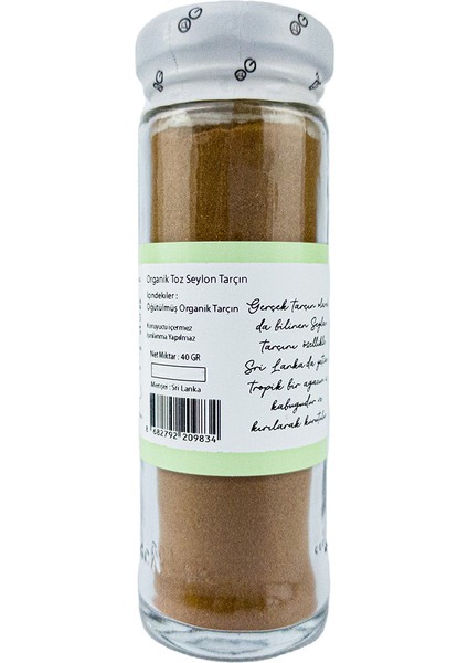 Organik Toz Tarçın 40 gr modelleri