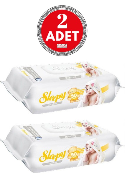 Sensitive Islak Mendil 90'lı x 2 Adet