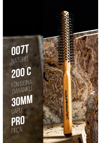 Professional 007 Ince Natürel Erkek Saç Fırçası fiyatları