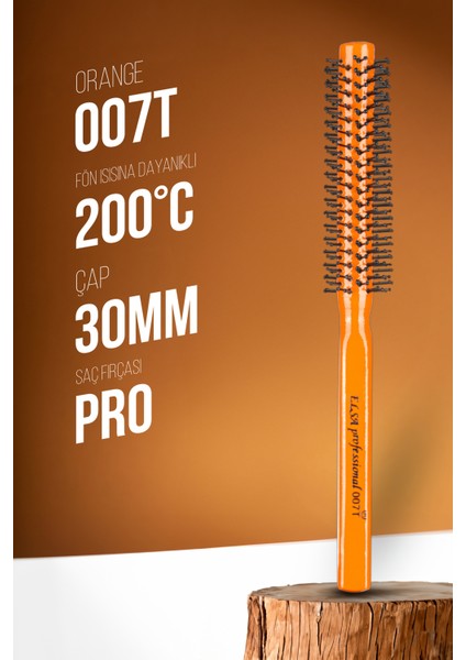 Professional 007 Ince Turuncu Erkek Saç Fırçası fiyatları