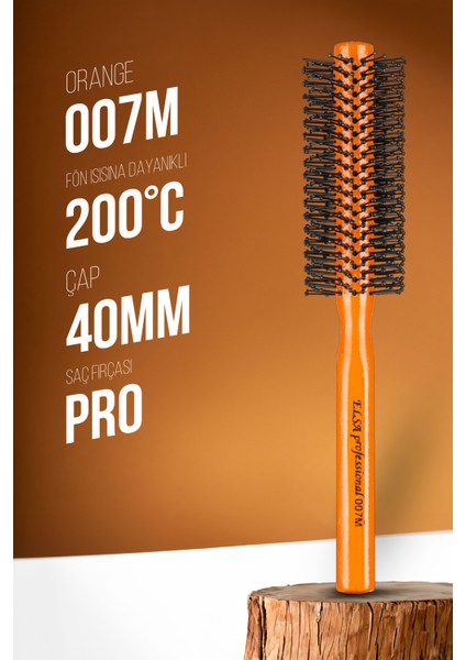 Professional 007M Turuncu Erkek Saç Fırçası fiyatları