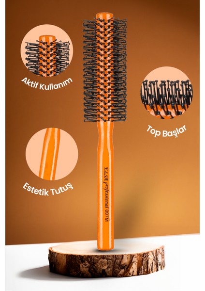 Professional 007M Turuncu Erkek Saç Fırçası modelleri