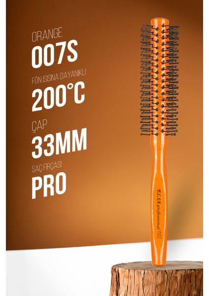 Professional 007S-O Turuncu Erkek Saç Fırçası fiyatları