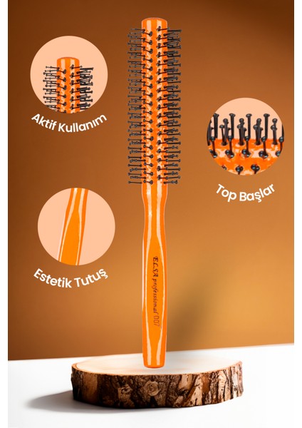 Professional 007S-O Turuncu Erkek Saç Fırçası modelleri