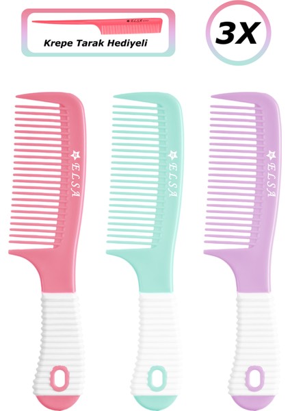 Professional 1058 Kaymaz Tarak 3x Krepe Tarak Hediyeli