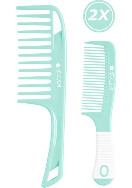 Professional 1058 Kaymaz Tarak ve 0345 Geniş Tarak 2x