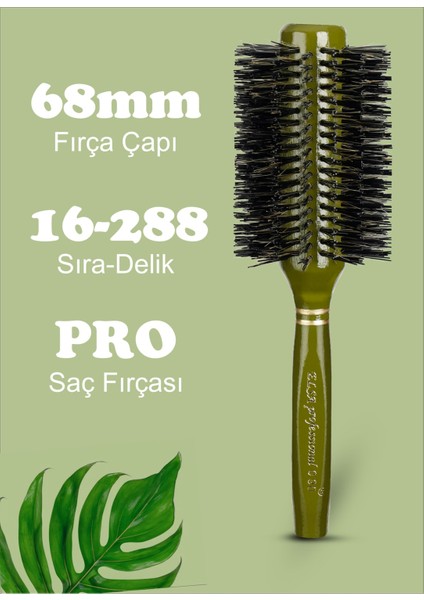 Professional 2'li Yeşil Saç Fırçası modelleri