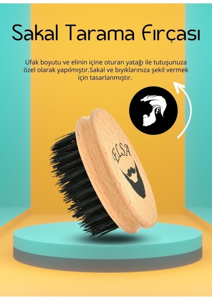 Professional Sakal Tarama ve Erkek Saç Fırçası