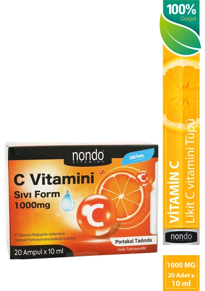 Likit C Vitamini 1000 mg 20 Likit Tüp x 10 ml