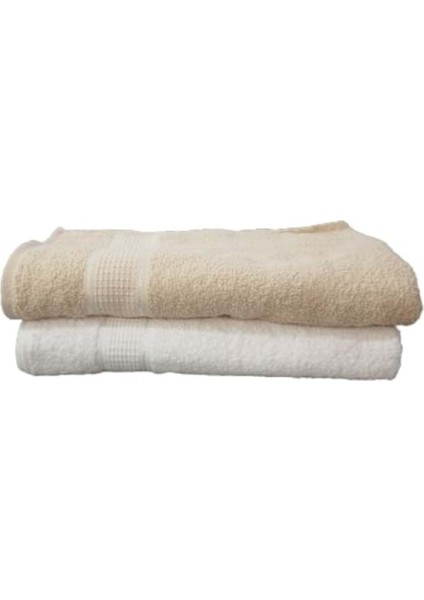 Berrak 00215 Dray 2li Banyo Havlusu Seti 90*145 cm ST00116 - Bej
