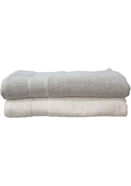 Berrak 00215 Dray 2li Banyo Havlusu Seti 90*145 cm ST00116 - Gri