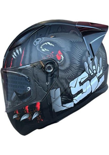 Rapıd 2 Clawn Mat Siyah-Gri-Kırmızı Kask fiyatları