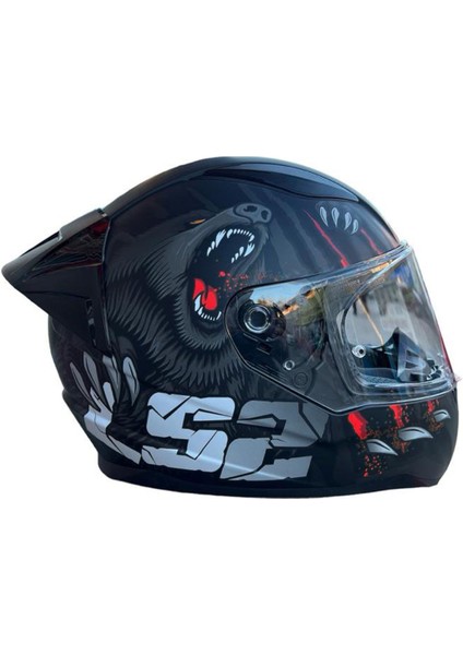 Rapıd 2 Clawn Mat Siyah-Gri-Kırmızı Kask fırsatları