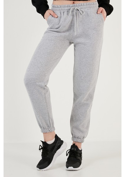 Pamuklu Regular Fit Şardonlu Jogger Eşofman Altı Bayan Eşofman Altı 5864276K