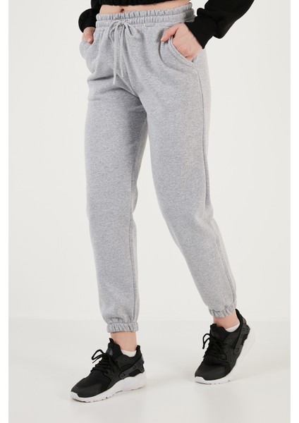 Pamuklu Regular Fit Şardonlu Jogger Eşofman Altı Bayan Eşofman Altı 5864276K