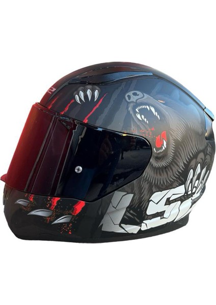 Rapıd 2 Clawn Mat Siyah-Gri-Kırmızı Kask