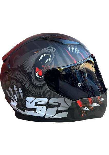 Rapıd 2 Clawn Mat Siyah-Gri-Kırmızı Kask modelleri