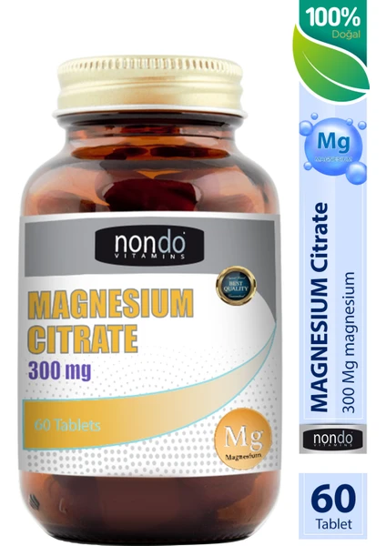 Magnesium Citrate 300 mg 60 Tablet