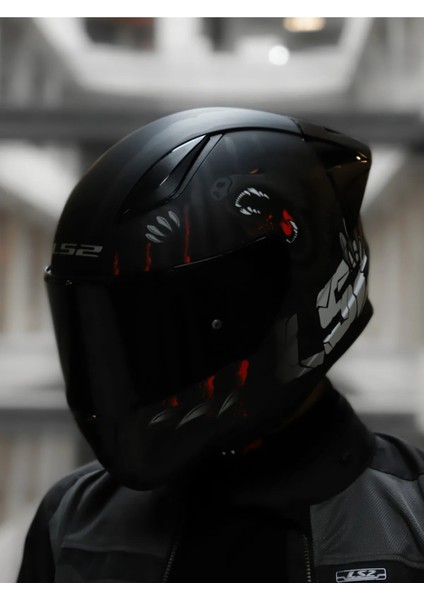 Rapıd 2 Clawn Mat Siyah-Gri-Kırmızı Kask (Şeffaf Kask Camı ) modelleri