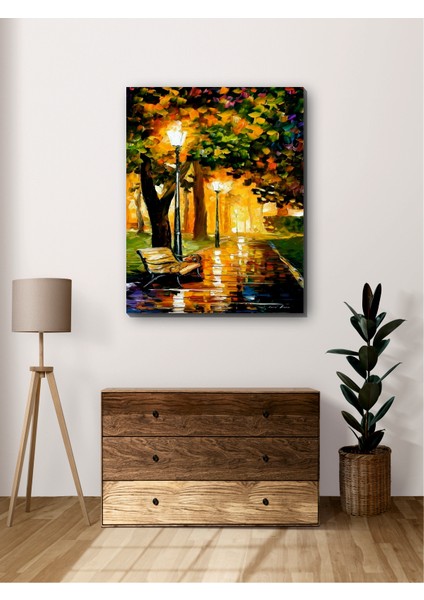 Sokak Lambaları Yağlı Boya Kanvas Tablo Minimalist Dekoratif Soyut Modern fiyatları
