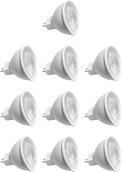 Hero Led 10'lu Paket Tekne Yat Karavan Aydınlatma 6 Watt 10/30V Ac/dc MR16 LED Ampul - Günışığı